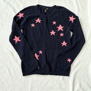 Aqua Cashmere Star Sweater